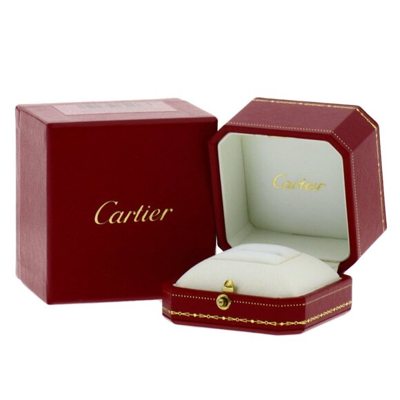 CARTIER 18k Gold Diamond Love Ring #47 - Picture 8 of 9